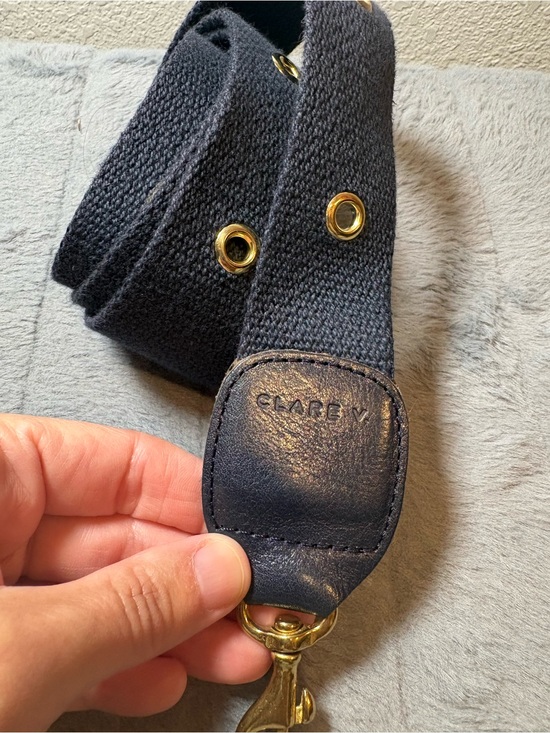 Clare V. Handbags - Clare V Navy crossbody straps with grommets